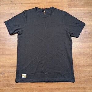 Tracksmith Twilight Tee Men’s Medium Black Running Performance Shirt Athletic